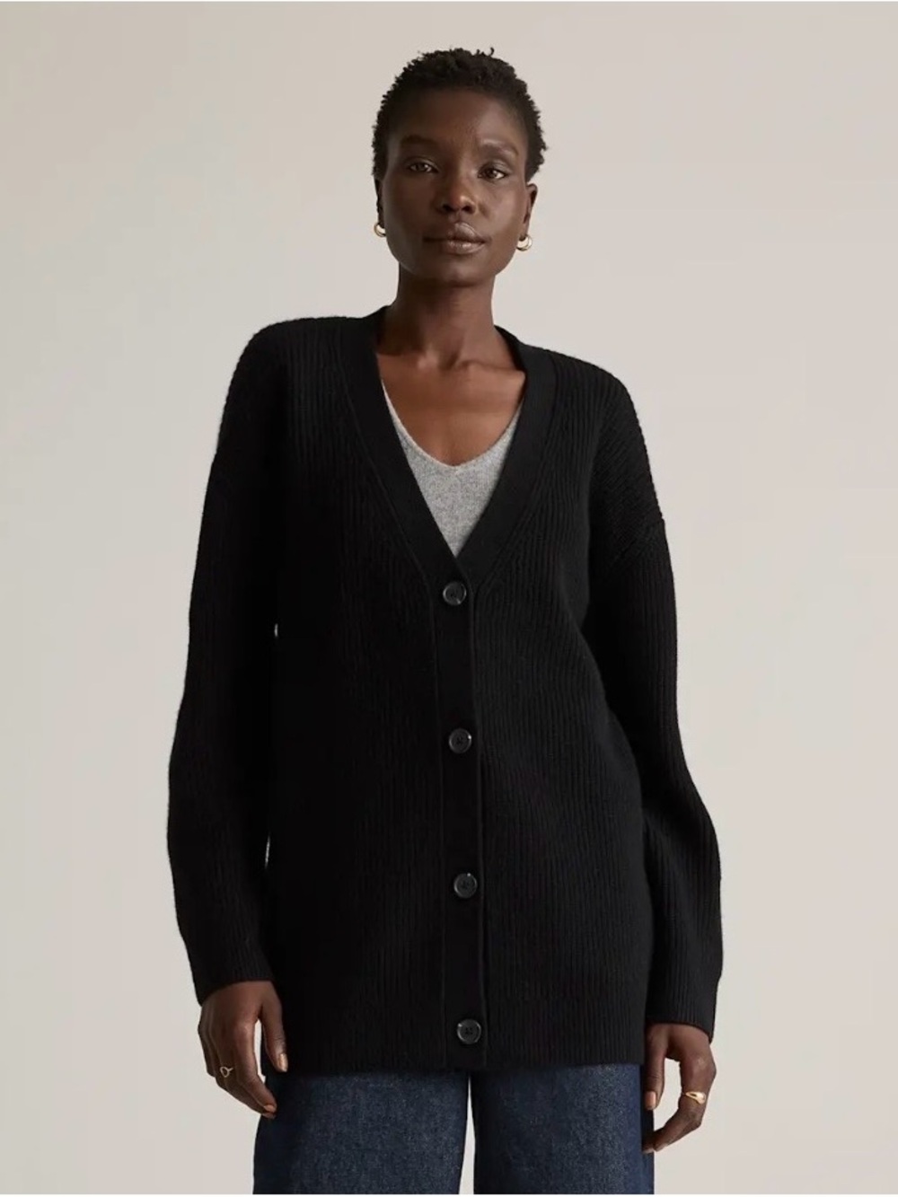 Oversize Boyfriend Cashmete Cardigan